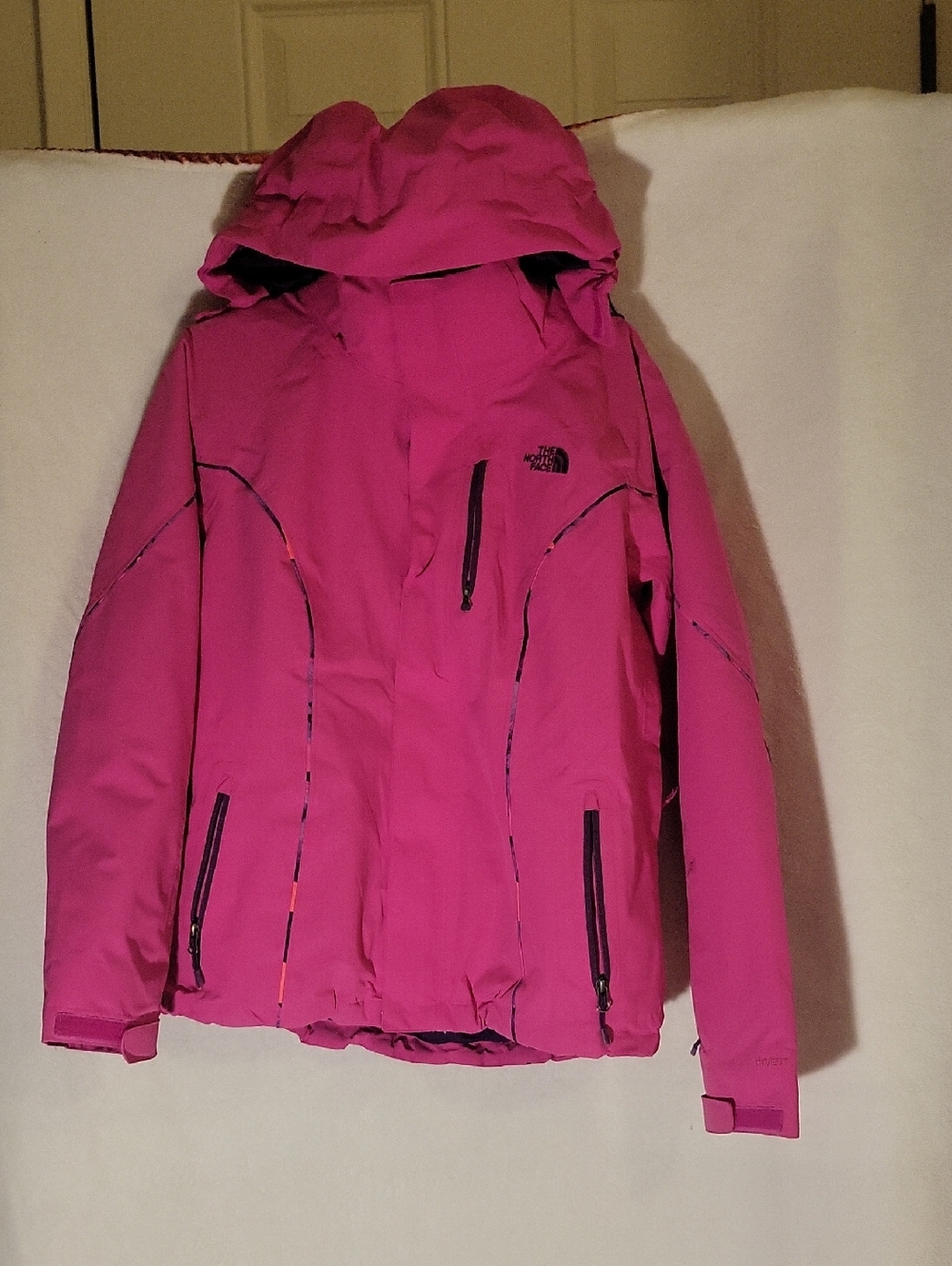 The North Face Women's Bright Pink Hooded Ski Jacket